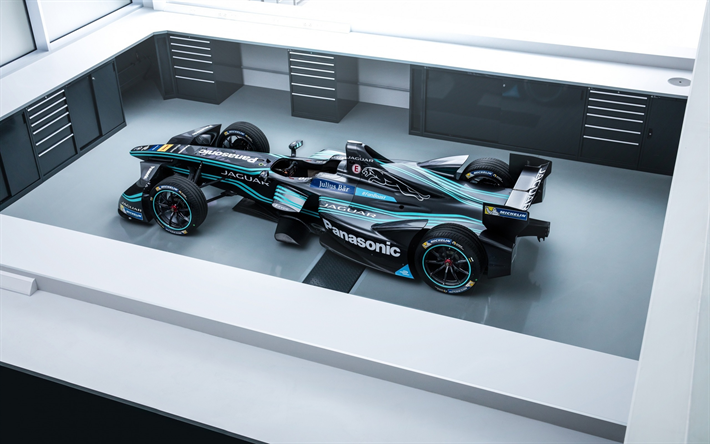 Formule E, Jaguar Type-I 1, voiture de course, la pr&#233;sentation, la course, le Jaguar