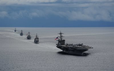 USS Nimitz, CVN-68, US Navy, warships, United States, American nuclear-powered aircraft carrier, US Pacific fleet
