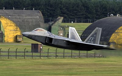 Lockheed F-22 Raptor, fighter, military aircraft, US Air Force, USA, F-22, Boeing