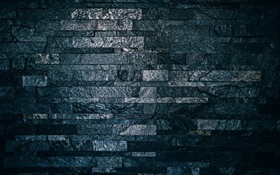 blue stone wall, sten texturer, v&#228;gg, makro, stone wall, bl&#229; sten bakgrund