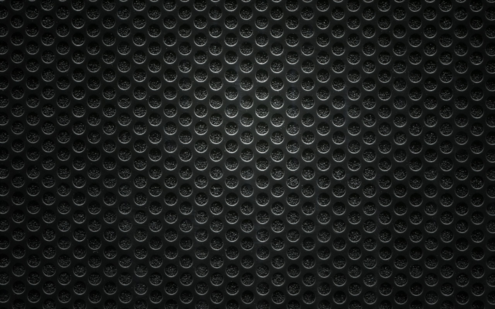 ブラックメタリックグリッド, マクロ, ブラックメタル背景, 金属の質感, グランジ, 金属の背景