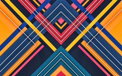 material design, colorful lines, android, lollipop, triangles, geometric shapes, creative, strips, geometry, colorful background