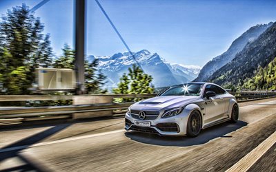 Mercedes-Benz C-Class Coupe PD65CC, C205, HDR, 2017 cars, Prior Design, tuning, Mercedes-Benz C-Class, german cars, Mercedes