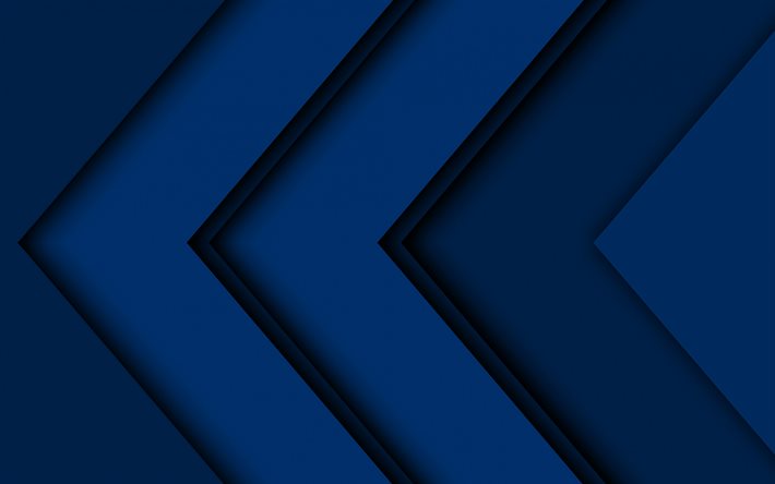 Download wallpapers blue arrows, artwork, abstract arrows, blue material design, geometric shapes, arrows, geometry, blue backgrounds, dark arrows for desktop free. Pictures for desktop free