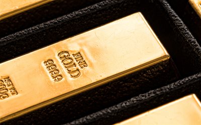 barra de ouro, ouro, conceitos de finan&#231;as, metais preciosos, 999 ouro, dinheiro