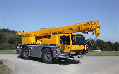 Liebherr LTM 1030-2-1, 4k, mobile cranes, 2022 cranes, construction machinery, special equipment, construction equipment, Liebherr