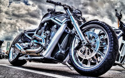 Harley-Davidson, HDR, ylellinen moottoripy&#246;r&#228;, chopper, Amerikkalainen moottoripy&#246;rien