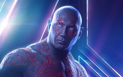 Drax, 2018 movie, superheroes, Avengers Infinity War, Dave Bautista