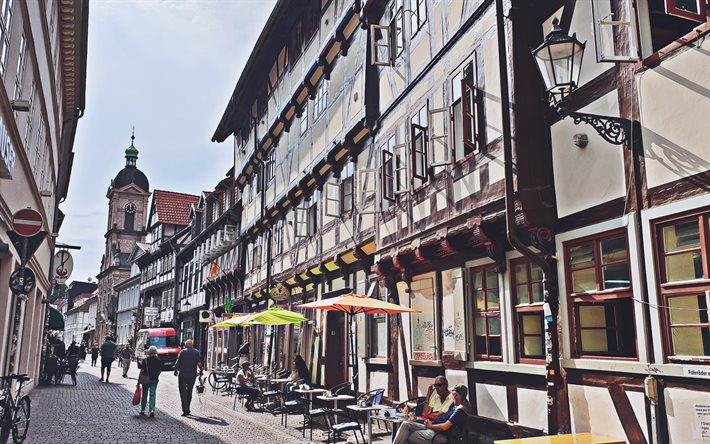 Gottingen, 4k, old streets, cityscapes, summer, german cities, Europe, Germany, Cities of Germany, Gottingen Germany