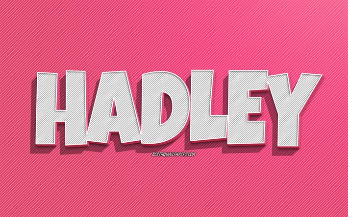 Download wallpapers Hadley, pink lines background, wallpapers with ...