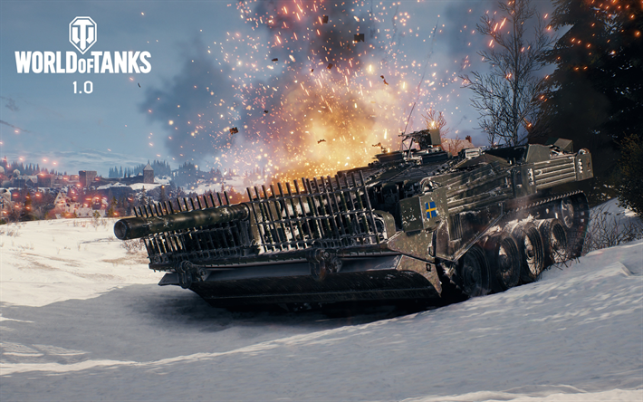 4k, Stridsvagn 103, WoT, S-tanque, sueco, tanques de World of Tanks