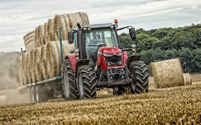 Massey Ferguson 7715, wheeled tractor, harvesting concepts, new tractors, MF7715, Massey Ferguson
