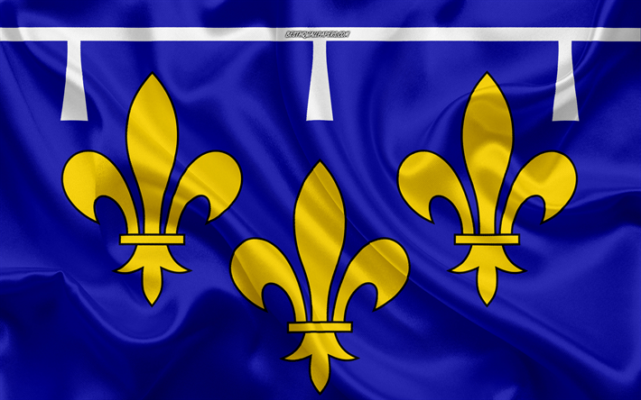 Flagga Orleanais, 4k, Franska regionen, silk flag, regioner i Frankrike, siden konsistens, Orleanais flagga, kreativ konst, Orleanais, Frankrike