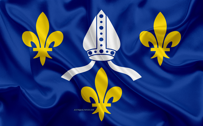 Bandiera della Saintonge, 4k, regione francese, seta, bandiera, regioni della Francia, della seta, texture, Saintonge bandiera, creativo, arte, Saintonge, Francia