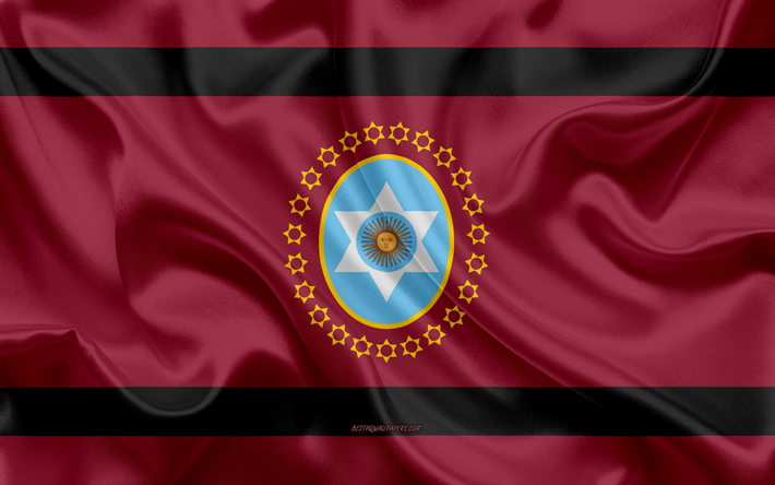 Flagga av Salta, 4k, silk flag, provinsen i Argentina, siden konsistens, Salta flagga, kreativ konst, Hopp, Argentina