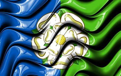 East Riding of Yorkshire flag, 4k, Counties of England, administrative districts, Flag of East Riding of Yorkshire, 3D art, East Riding of Yorkshire, english counties, East Riding of Yorkshire 3D flag, England, United Kingdom, Europe