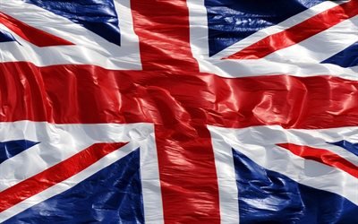 British flag, silk flag, Flag of the Great Britain, UK flag, United Kingdom