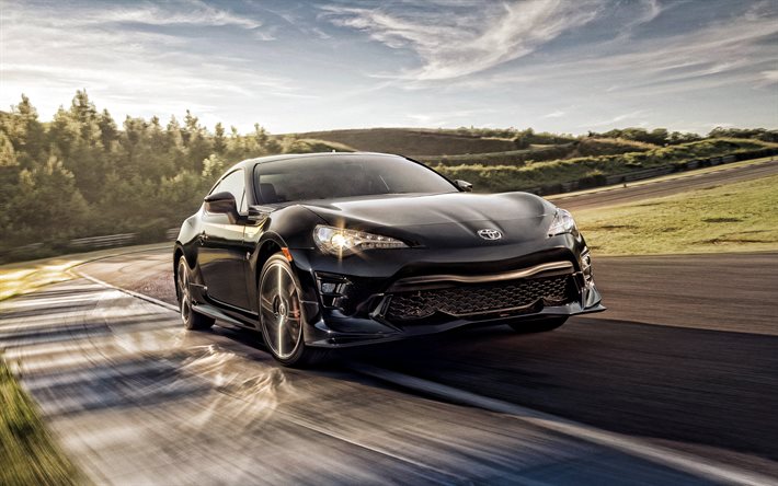 Download Wallpapers Toyota Gt 86 Exterior Front View Black Sports Coupe New Black Gt 86 Race Track Japanese Sports Cars Toyota For Desktop Free Pictures For Desktop Free