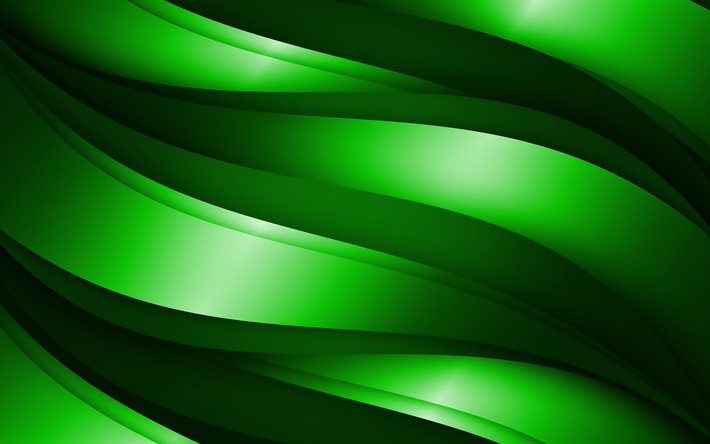緑3D波, 抽象波パターン, 波背景, 3D波, 緑の波背景, 3D波質感, 波織, 背景波