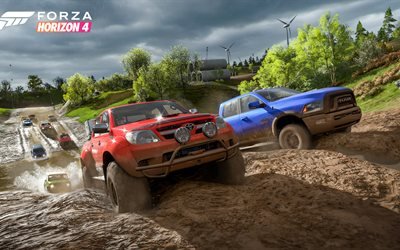 Forza Horizon 4, 2018, ny simulator, nya spel, promo, E3 2018, Offroad