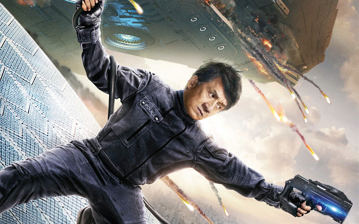 Lin Dong, cartaz, Sangramento De A&#231;o, 2017 filme, Jackie Chan