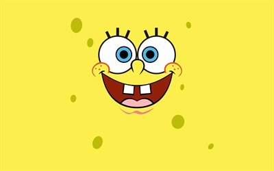 spongebob, 4k -, minimal -, kreativ -, spongebob squarepants