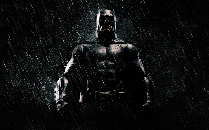 Batman, 4k, la pioggia, i supereroi della DC Comics