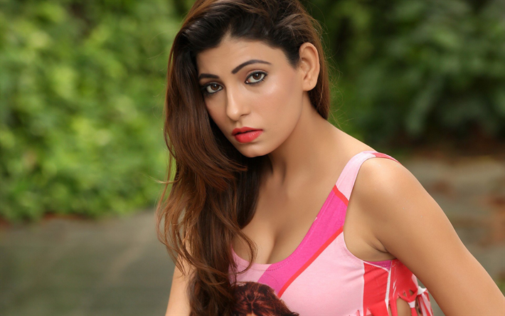 Nikitha Soni, A atriz indiana, Bollywood, retrato, morena, rosto, modelo de moda, sess&#227;o de fotos, &#205;ndia