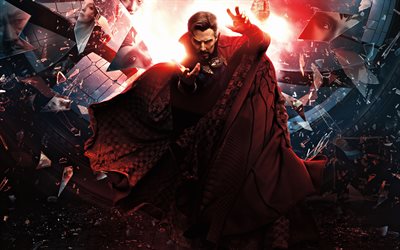 2022, Doctor Strange in the Multiverse of Madness, 4k, Benedict Cumberbatch, poster, promo materials, british actor, Doctor Strange