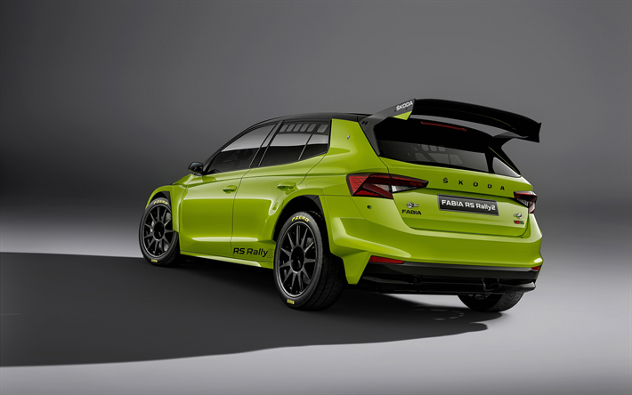 2023, Skoda Fabia RS Rally2, front view, exterior, Fabia tuning, racing cars, Czech cars, Skoda