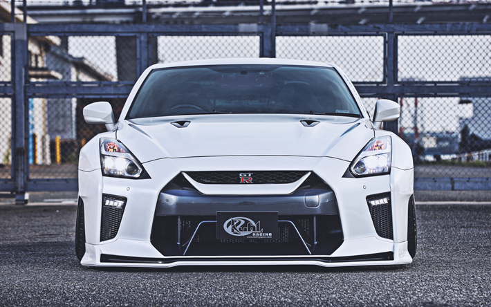 4k, kuhl racing 35r-ssw, vista de frente, 2022 coches, nissan gt-r, tuning, nissan gt-r r35, los coches japoneses, 2022 nissan gt-r, nissan