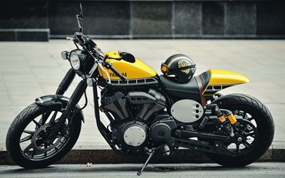 Yamaha XV950 Racer, 2017 bisiklet, superbikes, Japon motosikletler, Yamaha