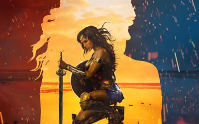 Wonder Woman, 2017, Arte, Gal Gadot, Themyscira