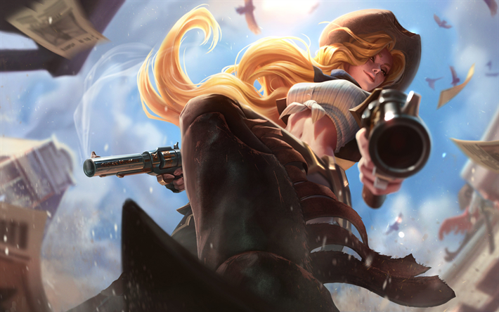Miss Fortune, 4k, MOBA, aseet, League of Legends
