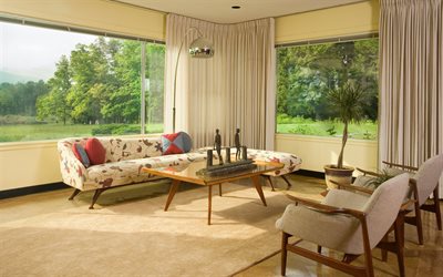 sala de estar em uma casa de campo, interior elegante, um design interior moderno, &#193;frica