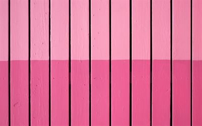 rosa holzdielen, 4k, vertikale holzbretter, holzzaun, rosa holztextur, holzdielen, holztexturen, holzhintergr&#252;nde, rosa holzbretter