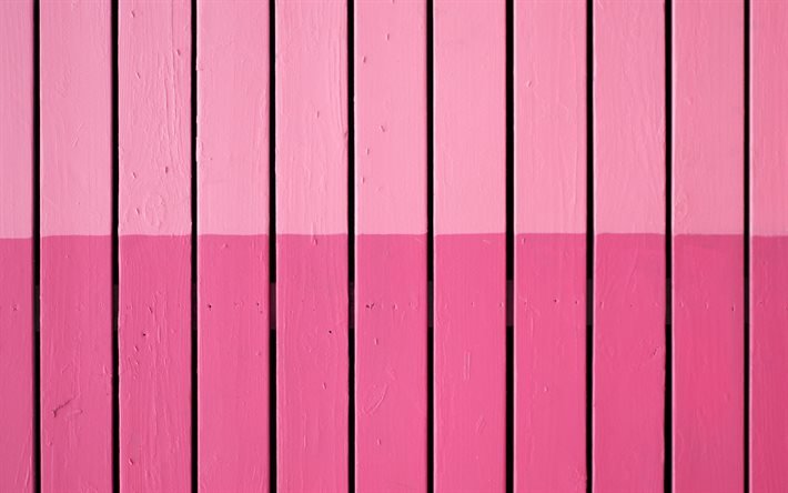 rosa holzdielen, 4k, vertikale holzbretter, holzzaun, rosa holztextur, holzdielen, holztexturen, holzhintergr&#252;nde, rosa holzbretter