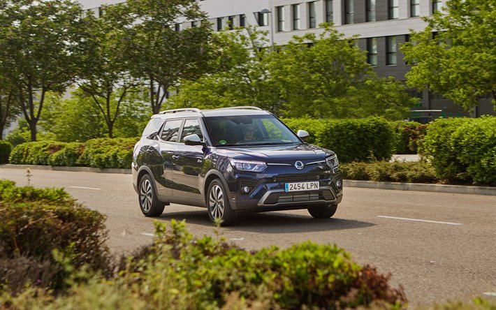 SsangYong Tivoli Grand, 4k, crossovers, 2021 voitures, ES-spec, 2021 SsangYong Tivoli Grand, voitures cor&#233;ennes, SsangYong