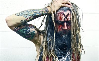 Rob Zombie, rock musician, industrial metal, heavy metal, tattoo