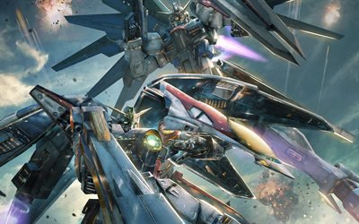 4k, Gundam Versus, 2017 games, poster