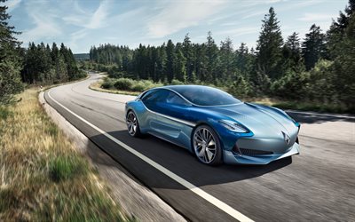Borgward Isabella Concepto de 2017, 4k, autos nuevos, el futurismo, los coches del futuro, Borgward