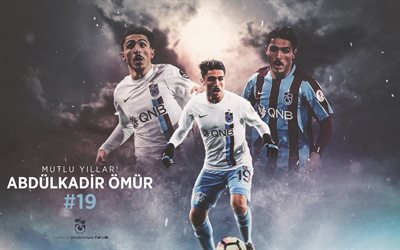 Abdulkadir Omur, Trabzonspor FC, fan art, turkish footballer, soccer, Turkish Super Lig, Omur, football