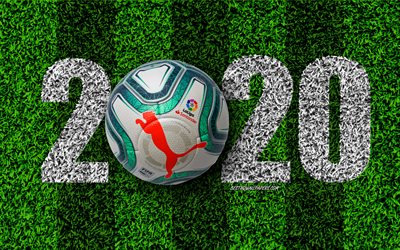 La Liga 2020, torneo de f&#250;tbol Puma Final 1, 2020 conceptos, La Liga 2020 oficial de la bola, de Espa&#241;a, de f&#250;tbol, de La Liga bbva, Santander, A&#241;o 2020
