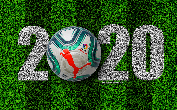 A Liga 2020, torneio de futebol, Puma Final 1, 2020 conceitos, La Liga 2020 bola oficial, Espanha, futebol, A Copa Santander, 2020 Ano