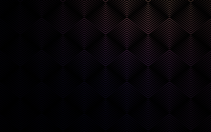 rhombuses, dark background, lines, geometric texture, stripes pattern