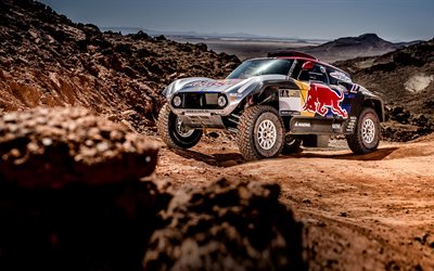Buggy, MINI John Cooper Works X-Raid, rally bil, Dakar-Rallyt 2018, MINI