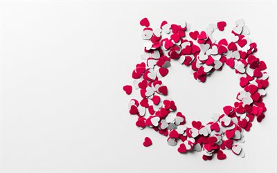 الإبداعية القلب, عيد الحب, الحب المفاهيم, ورقة قلوب الوردي