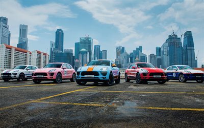 4k, Porsche Macan, SUV, 2017 arabalar, tuning, Yarış Mirası, Macan, Alman otomobil, Porsche tunned
