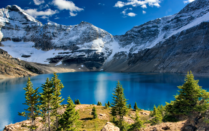 4k, yoho national park, berge, kanadische wahrzeichen, kanadische rocky mountains, mountains, alberta, kanada
