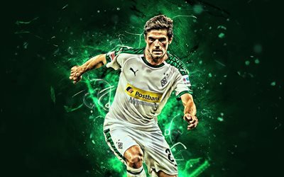 Jonas Hofmann, german footballers, match, Borussia Monchengladbach FC, soccer, Hofmann, abstract art, Bundesliga, football, neon lights